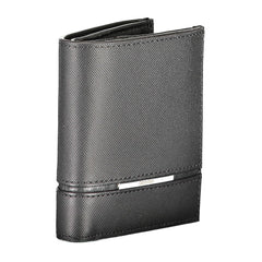 Calvin Klein Nero Leder Herren Geldbörse