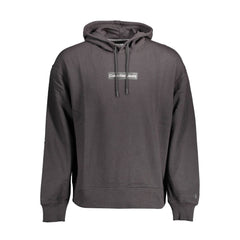Calvin Klein Schwarzes Baumwoll-Herren-Kapuzensweatshirt