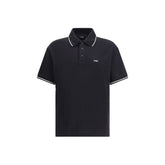 Amiri schwarzes Poloshirt aus Baumwolle