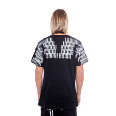 Nicolo Tonetto Schwarzes Baumwoll-Herren-T-Shirt