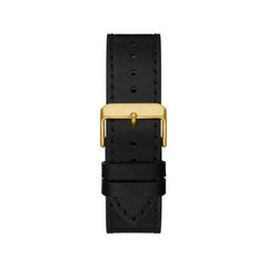 Guess Black Leather Bracelet Watch