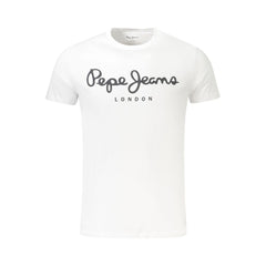 Pepe Jeans Herren T-Shirt aus weißer Baumwolle