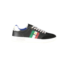 Esercito 1659 Schwarzer Leder-Herren-Sneaker