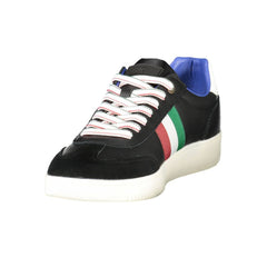 Esercito 1659 Schwarzer Leder-Herren-Sneaker