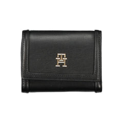 Tommy Hilfiger Geldbörse für Damen aus schwarzem Polyurethan