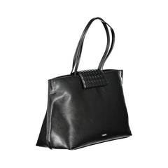 Calvin Klein Schwarze Polyester-Damenhandtasche