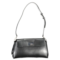 Calvin Klein Nero Polyurethan Damen Schultertasche