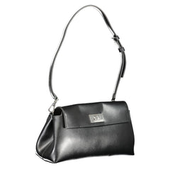 Calvin Klein Nero Polyurethan Damen Schultertasche