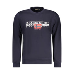 Napapijri Blue Cotton Men Sweater