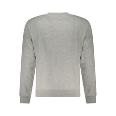 Napapijri Gray Cotton Men Sweatshirt