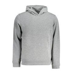 Calvin Klein Grigio Herren-Kapuzenpullover aus Polyester