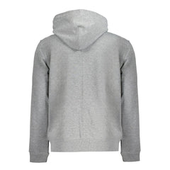 Calvin Klein Grigio Herren-Kapuzenpullover aus Polyester