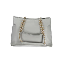 Mario Valentino Grigio Schultertasche aus Polyurethan für Damen