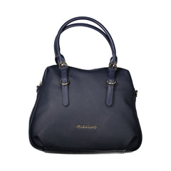 Mario Valentino Damenhandtasche aus blauem Polyurethan