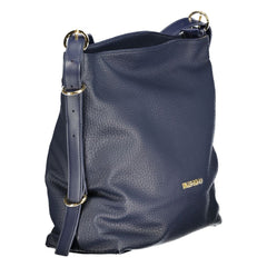 Mario Valentino Blau Polyurethan Damenhandtasche