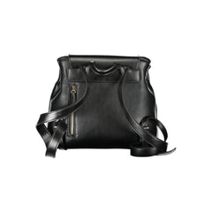 Mario Valentino Black Polyurethane Women's Backpack