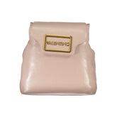 Mario Valentino Rosa Polyurethane Women's Backpack with Adjustable Straps