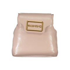 Mario Valentino Rosa Polyurethane Women's Backpack with Adjustable Straps