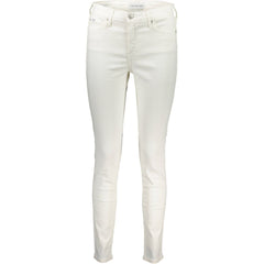Calvin Klein Bianco Cotton Women Jeans