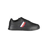 Tommy Hilfiger Sneaker für Herren aus schwarzem Leder