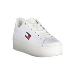 Tommy Hilfiger Damen Sneaker aus weißem Leder