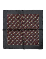 Dolce & Gabbana Bordeauxfarbener Cocktail-Seiden-Foulard