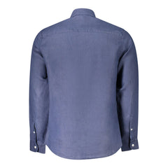 North Sails Herrenhemd aus blauem Leinen