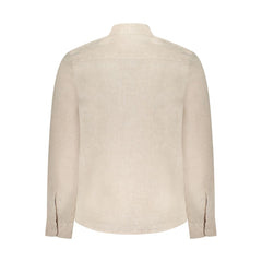 North Sails Beige Leinen Herrenhemd