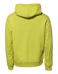 Dolce & Gabbana Grünes Baumwoll-Hoodie-Logo-Sweatshirt