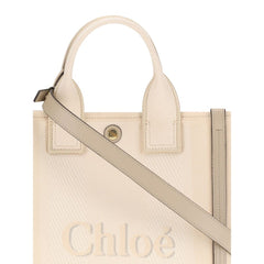 Chloé Beige Cotton Shoulder Bag