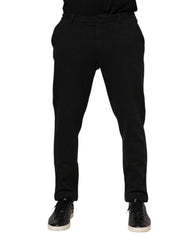 Dolce & Gabbana Dunkelgraues Viskose-Kleid Herrenhose