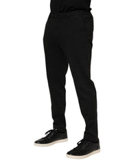 Dolce & Gabbana Dunkelgraues Viskose-Kleid Herrenhose