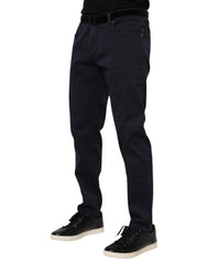 Dolce & Gabbana Blaue Jeans aus konisch geschnittenem Baumwolldenim