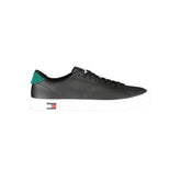 Tommy Hilfiger – Schwarze Leder-Sneaker für Herren