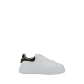Philipp Plein White Calf Leather Bos Taurus Low Top Sneakers