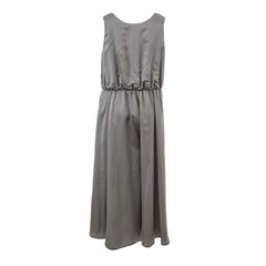 Lardini graues Seiden-Freizeitkleid
