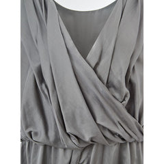 Lardini graues Seiden-Freizeitkleid