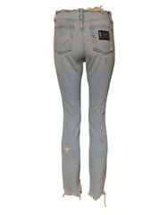 Dolce & Gabbana Light Blue High Waist Skinny Jeans