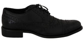 Dolce & Gabbana Blaue Leder Brogue Oxford Business-Schuhe