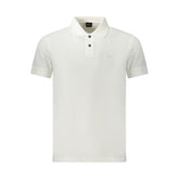 Hugo Boss White Cotton Polo Shirt