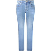Calvin Klein Blue Cotton Women's Slim Jean
