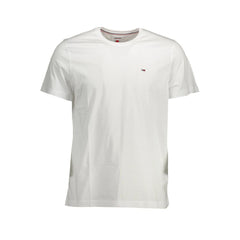 Tommy Hilfiger Weißes Baumwoll-Herren-T-Shirt