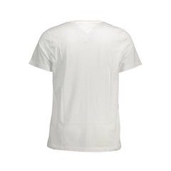 Tommy Hilfiger Weißes Baumwoll-Herren-T-Shirt