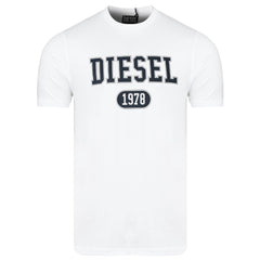 Diesel White Cotton T-Shirt
