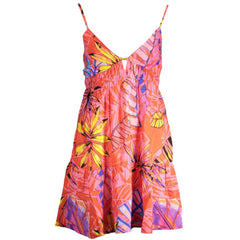 Desigual Rosso Polyester Damenkleid