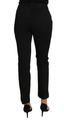 Dolce & Gabbana Zwarte Jurk Cropped Rechte Rechte Broek