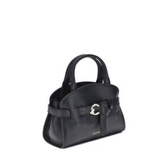 Coccinelle Handtasche aus schwarzem Kalbsleder Bos Taurus