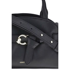 Coccinelle Handtasche aus schwarzem Kalbsleder Bos Taurus