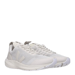Veja Gray Fabric Athletic Sneakers