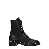 Stuart Weitzman Black Leather Ankle Boots